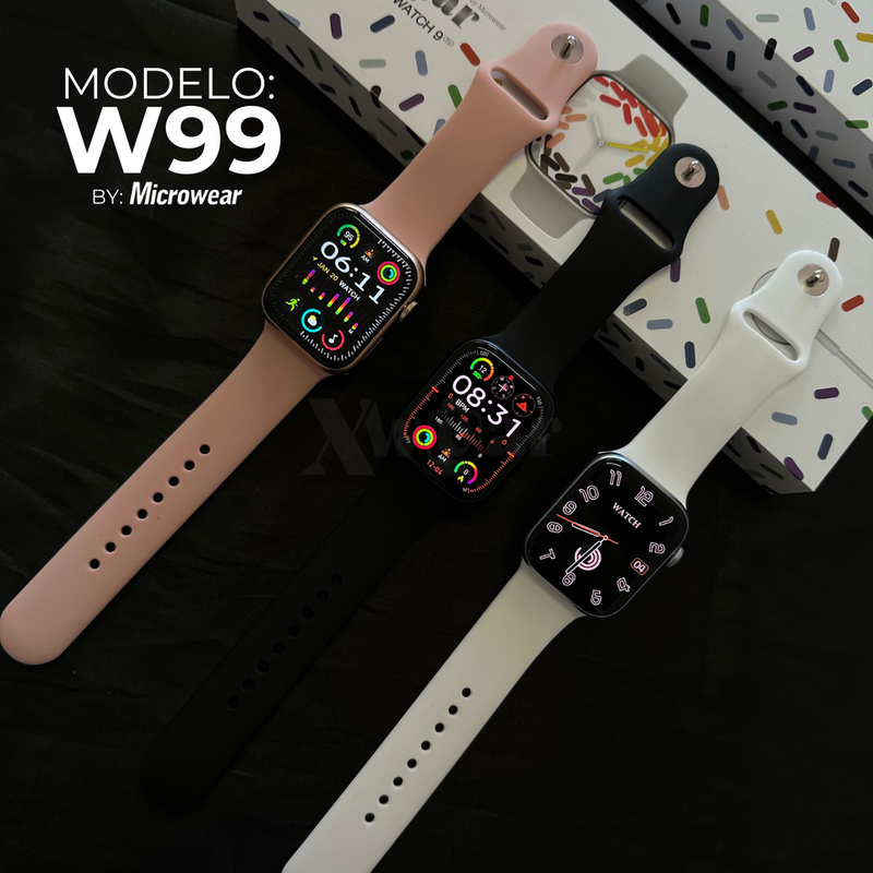 W99 - Série 9 45mm Com Função 2 Gestos E Armazenamento Interno