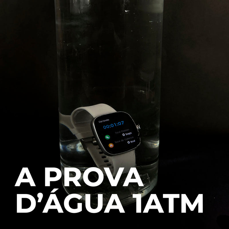 EASY SMARTWATCH A PROVA D'ÁGUA 1 ATM| BATERIA DE LONGA DURAÇÃO| 100 MODOS DE ESPORTES