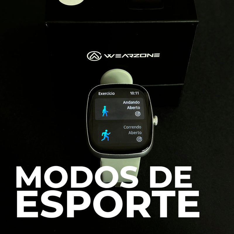 EASY SMARTWATCH A PROVA D'ÁGUA 1 ATM| BATERIA DE LONGA DURAÇÃO| 100 MODOS DE ESPORTES