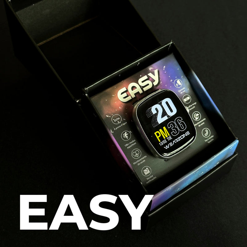 EASY SMARTWATCH A PROVA D'ÁGUA 1 ATM| BATERIA DE LONGA DURAÇÃO| 100 MODOS DE ESPORTES