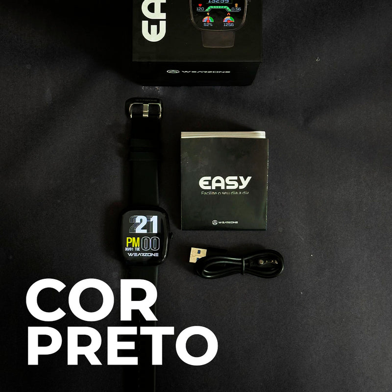 EASY SMARTWATCH A PROVA D'ÁGUA 1 ATM| BATERIA DE LONGA DURAÇÃO| 100 MODOS DE ESPORTES