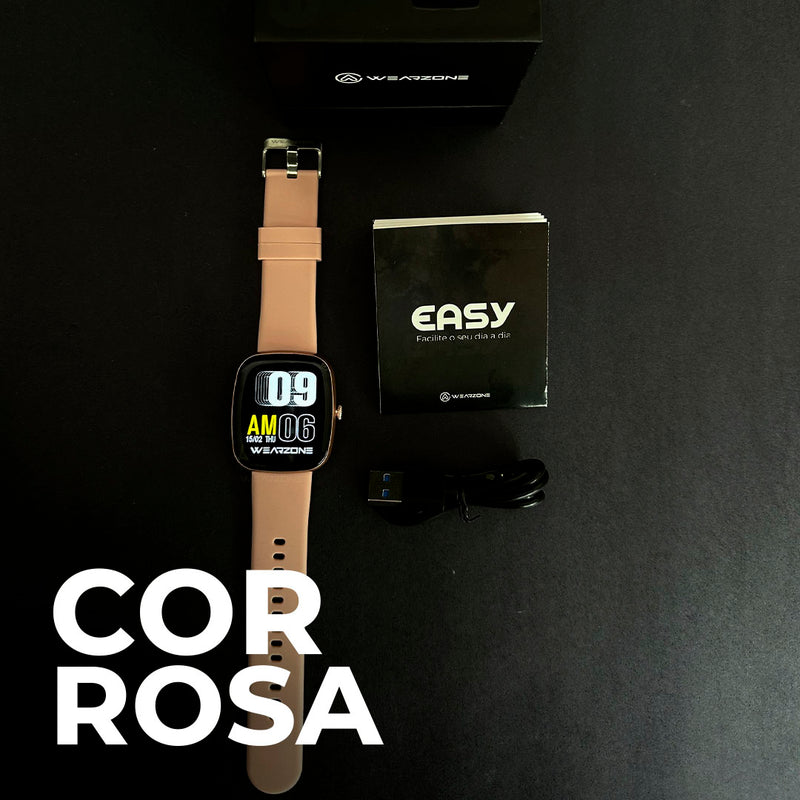 EASY SMARTWATCH A PROVA D'ÁGUA 1 ATM| BATERIA DE LONGA DURAÇÃO| 100 MODOS DE ESPORTES