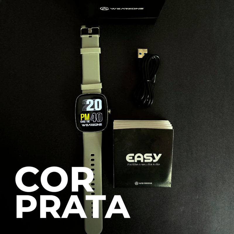 EASY SMARTWATCH A PROVA D'ÁGUA 1 ATM| BATERIA DE LONGA DURAÇÃO| 100 MODOS DE ESPORTES