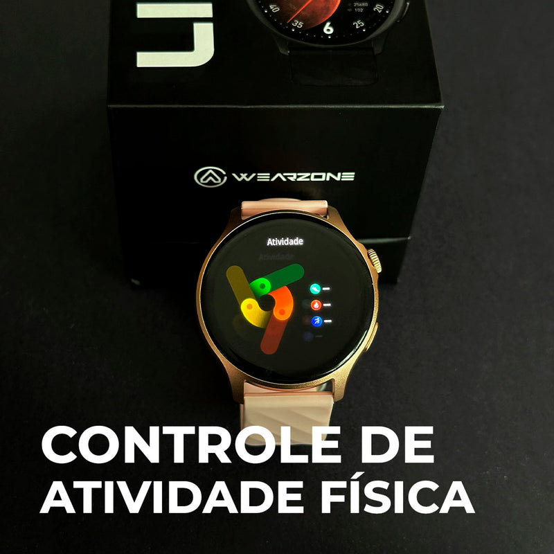 LIFE SMARTWATCH A PROVA D'ÁGUA 1 ATM AMOLED | BATERIA DE LONGA DURAÇÃO| 100 MODOS DE ESPORTES