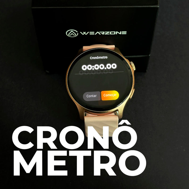 LIFE SMARTWATCH A PROVA D'ÁGUA 1 ATM AMOLED | BATERIA DE LONGA DURAÇÃO| 100 MODOS DE ESPORTES