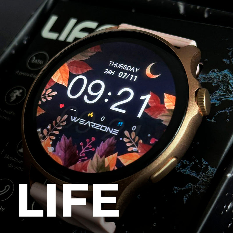 LIFE SMARTWATCH A PROVA D'ÁGUA 1 ATM AMOLED | BATERIA DE LONGA DURAÇÃO| 100 MODOS DE ESPORTES