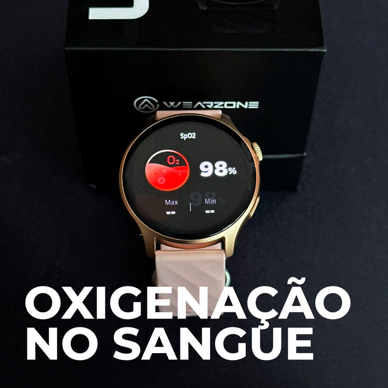 LIFE SMARTWATCH A PROVA D'ÁGUA 1 ATM AMOLED | BATERIA DE LONGA DURAÇÃO| 100 MODOS DE ESPORTES