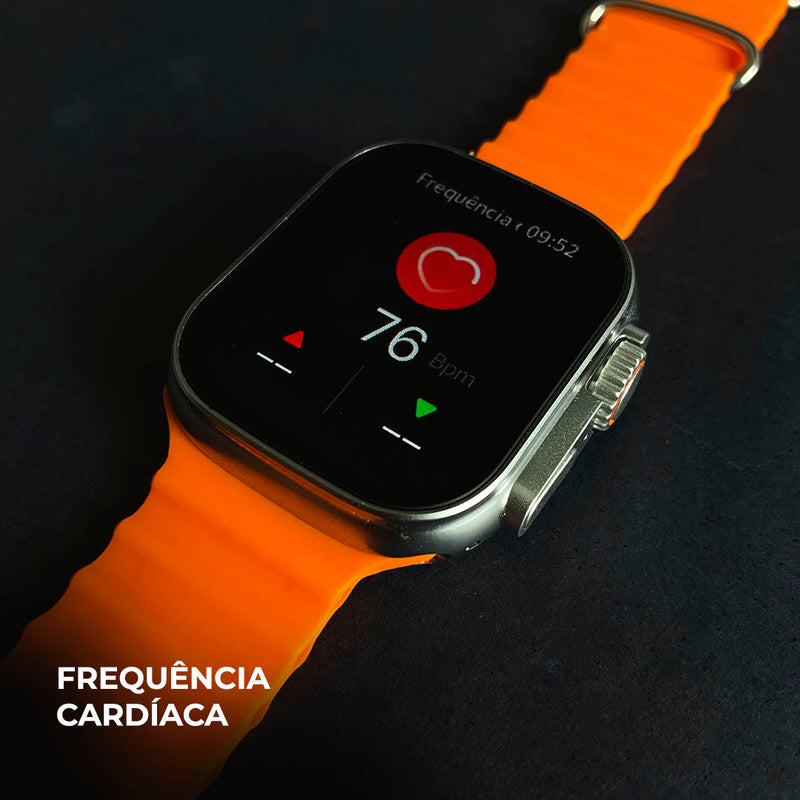 WS-79 ULTRA 2 | Kit 3 pulseiras | Pulseira de Couro e Metal | Segunda geração